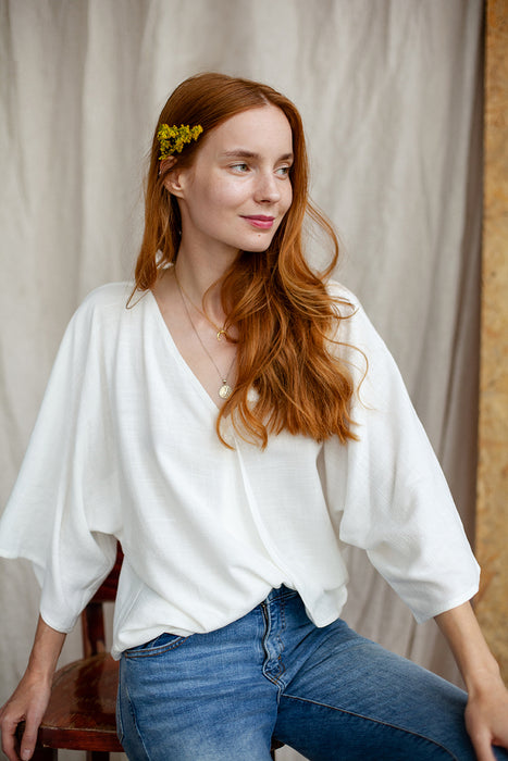 blouse | malgo crème